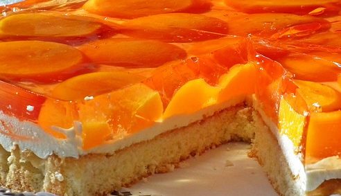 sweet orange cream cake pie