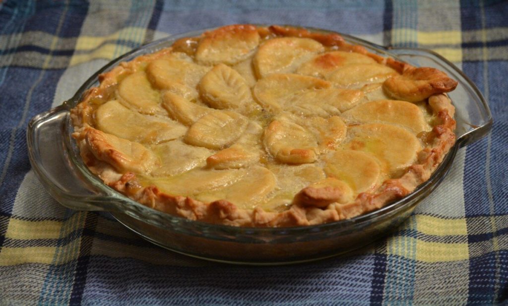 easiest custard peach pie