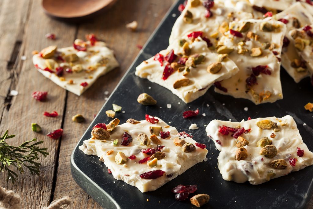 delicious white chocolate bark