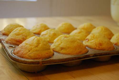 Ham and Cheese Corn Muffins