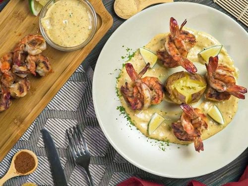 Shrimp On The Barbie Recipe (Outback Steakhouse Copycat), outback grilled shrimp skewers with remoulade sauce