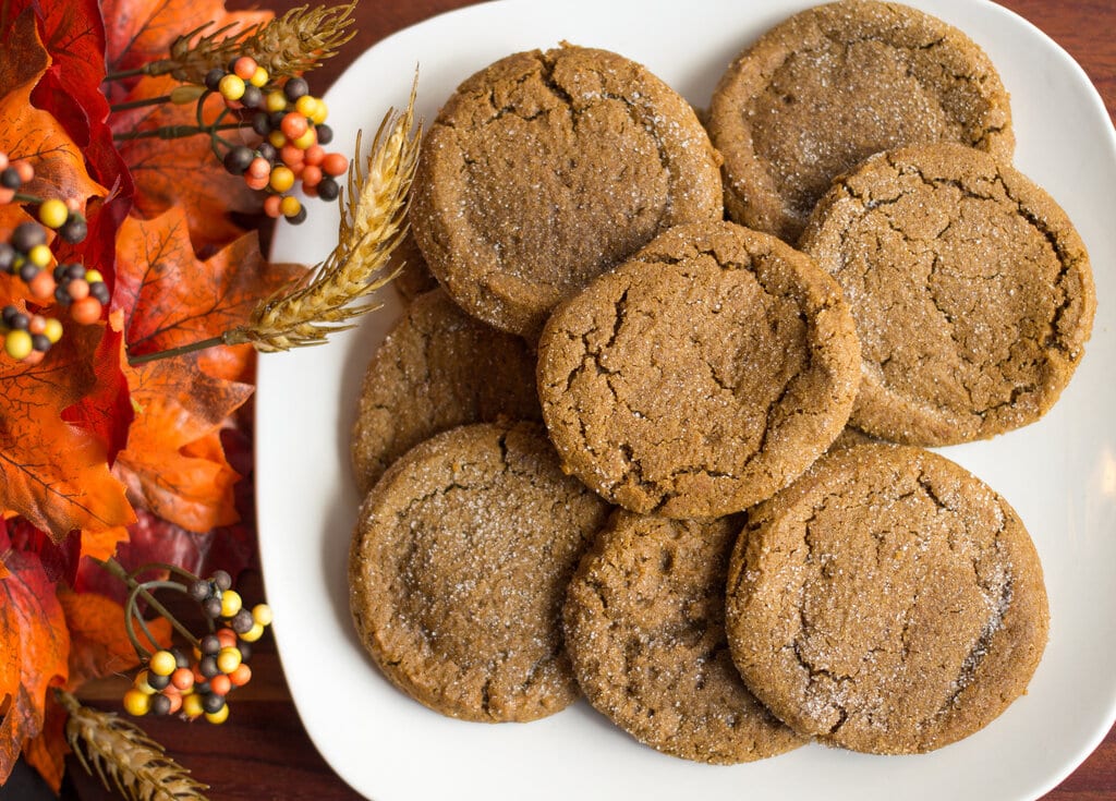 Soft Pumpkin Cookies Recipe, freshly baked round chewy pumpkin cookies