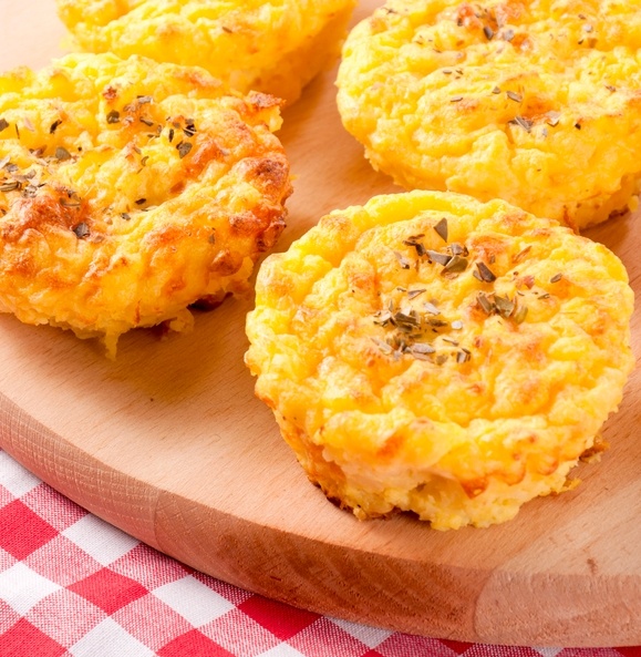 cheddar mashed potato muffins