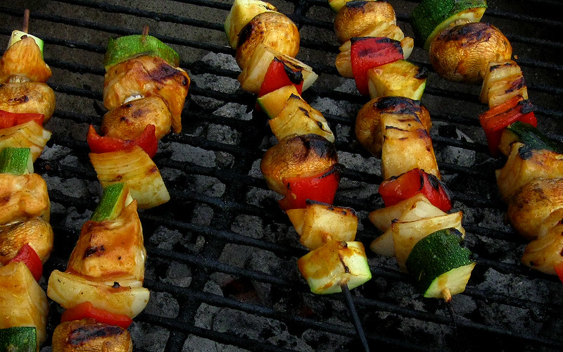 grilled veggie kabobs