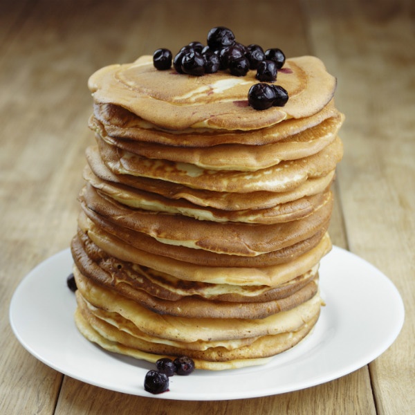 blueberry whole wheat pancake