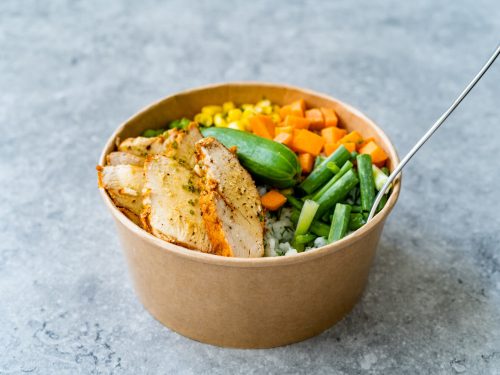 Pan-Fried Chicken & Sweet Potato Bowl Recipe