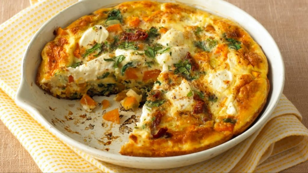 Butternut Squash Frittata with Fried Sage Recipe