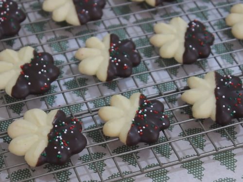 Chocolate Spritz Cookies Recipe