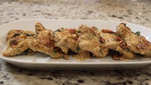 Creamy Dijon Chicken Thighs with Bacon and Spinach Recipe