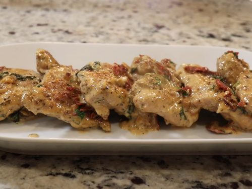 Creamy Dijon Chicken Thighs with Bacon and Spinach Recipe