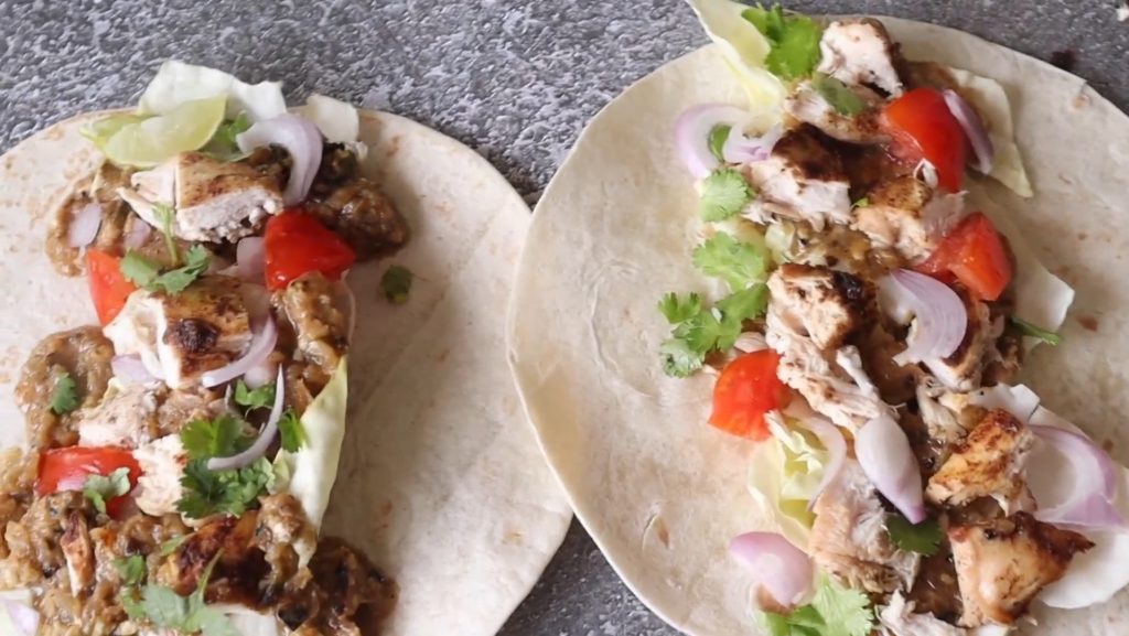 Grilled Chicken Tacos with Cilantro Lime Ranch Recipe