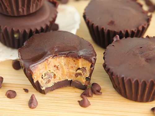 No Bake Chocolate Chip Cheesecake Cookie Dough Cups (Low Carb) Recipe