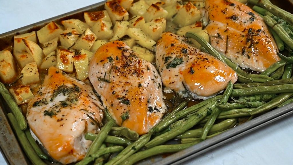 Sheet Pan Chicken, Green Beans & Potatoes