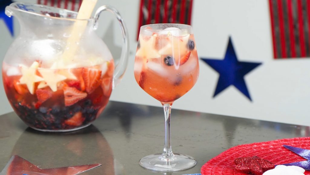 Sparkling Red, White and Blue Sangria Recipe