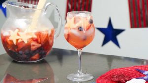 Red White & Blue Prosecco Sangria — Set the Table