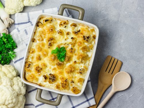 Baked Cauliflower Mac and Cheese Recipe