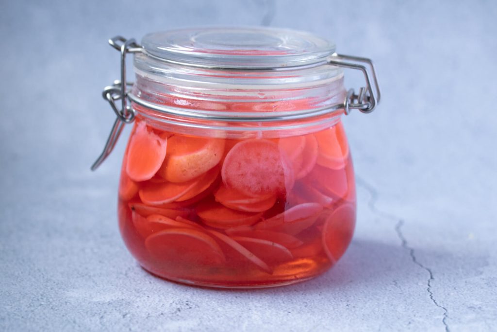 Quick Pickled Red Radishes Recipe