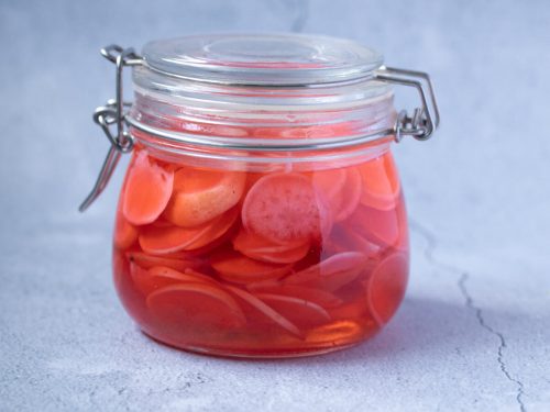 Quick Pickled Red Radishes Recipe