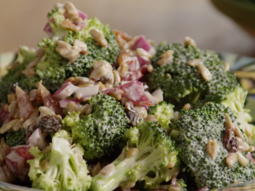 massaged-broccoli-rabe-salad-with-sunflower-seeds-and-cranberries-recipe