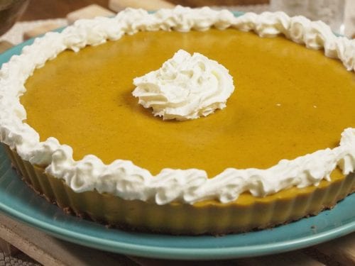 No Bake Pumpkin Pie Recipe, easy no bake pumpkin pie with graham cracker crust