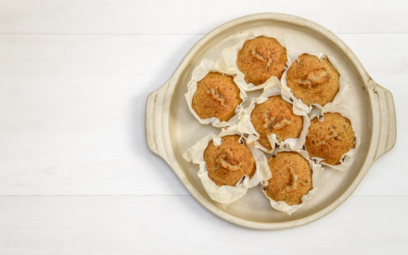 sweet potato pumpkin spice muffins