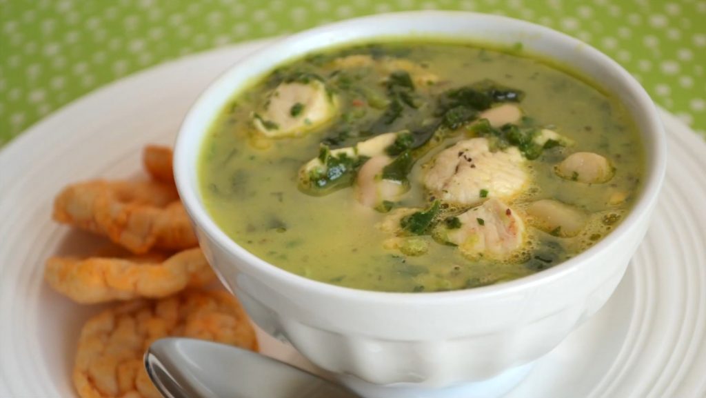 5-Ingredient Pesto Chicken Soup Recipe