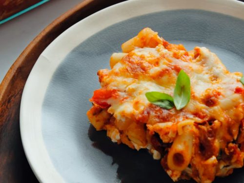Baked Ziti with Roasted Vegetables Recipe