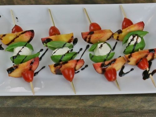 Caprese Skewers with Balsamic Dipping Sauce Recipe