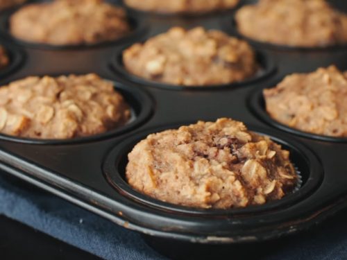Coconut And Banana Oat Muffins Recipe