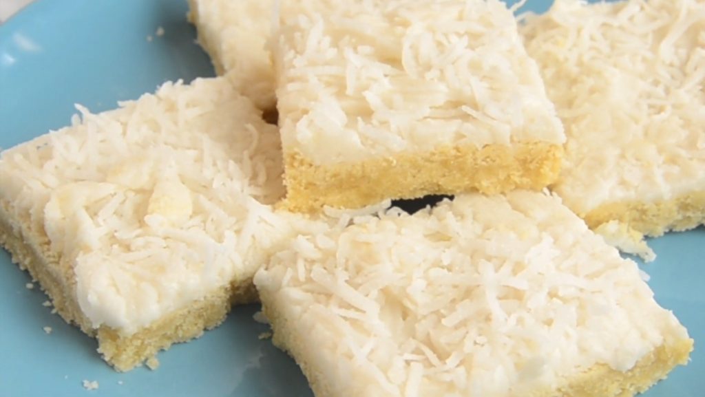 Coconut Sugar Cookie Squares Recipe