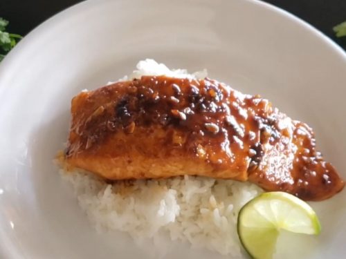 Easy Sweet & Spicy Air Fryer Salmon Recipe
