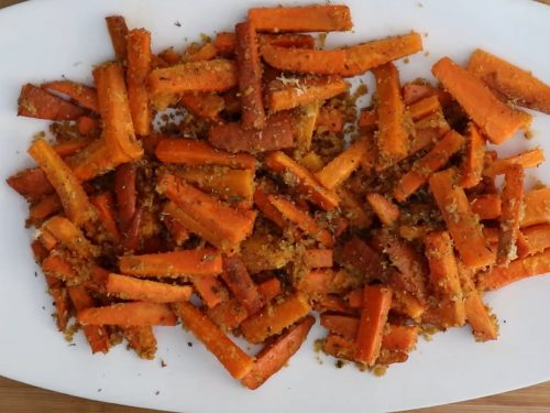 Garlic Parmesan Roasted Carrots Recipe