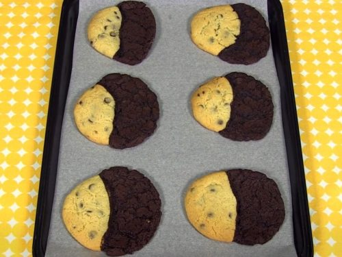 Half Chocolate Half Vanilla Cookies Recipe