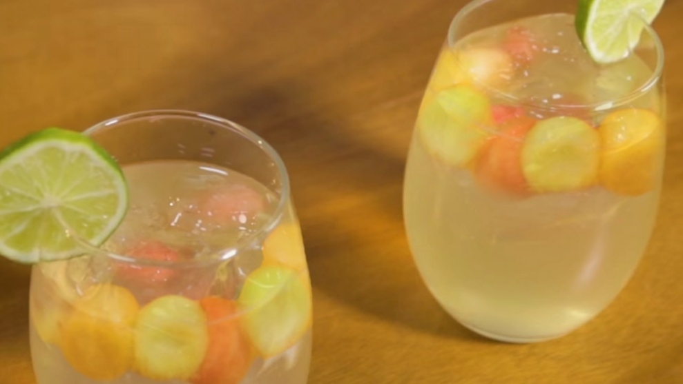 Sparkling Melon Ball Sangria Recipe