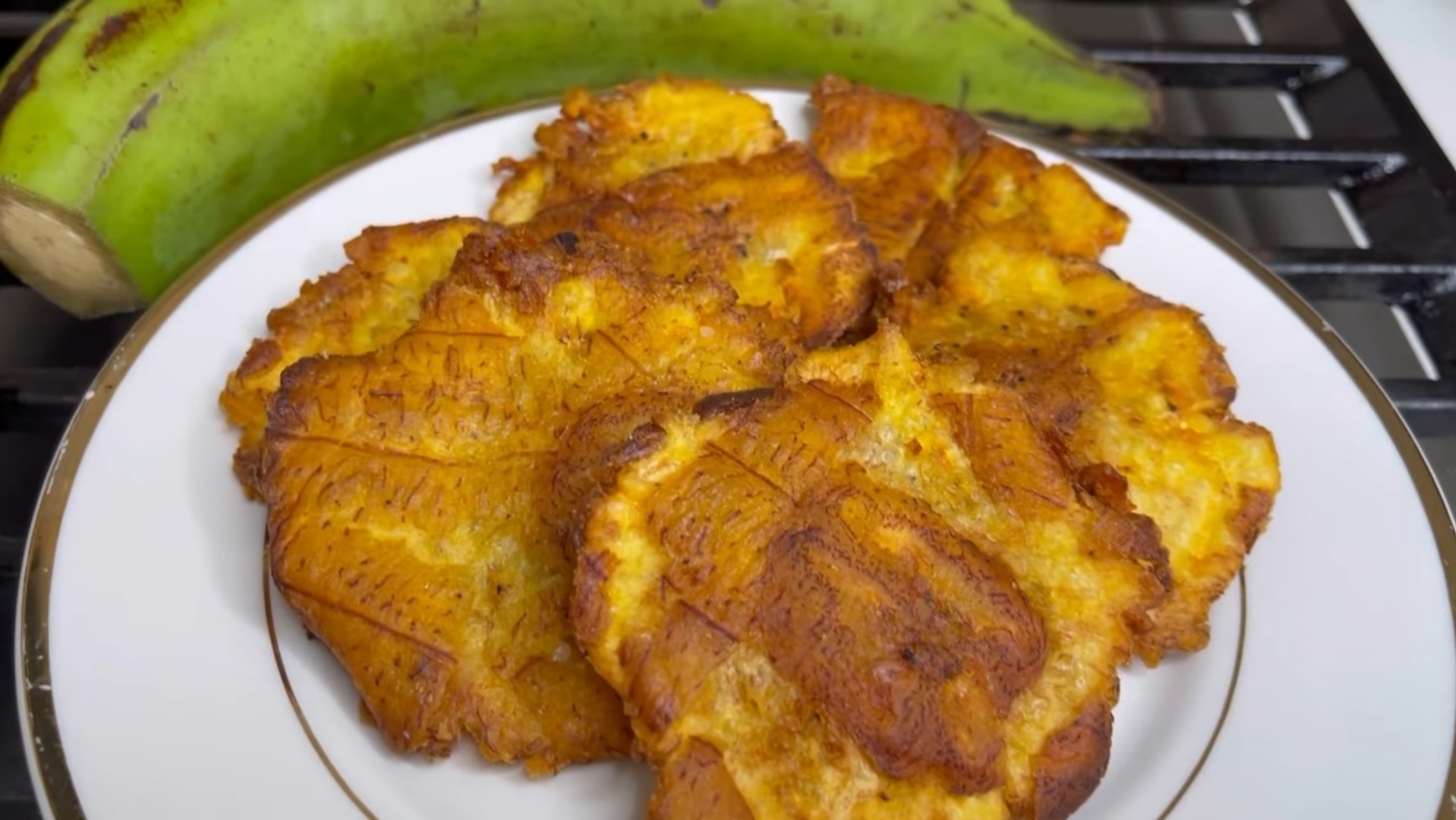 Healthy Air Fryer Plantains (Dominican Tostones) - Plant Based RD