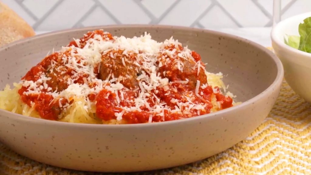 Whole30 Squashgetti and Meatballs Recipe