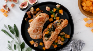 Stuffed Turkey Breasts With Butternut Squash, Kale, and Sausage