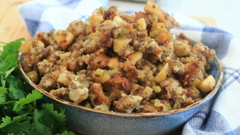Sausage, Apple, and Pecan Stuffing Recipe - Recipes.net