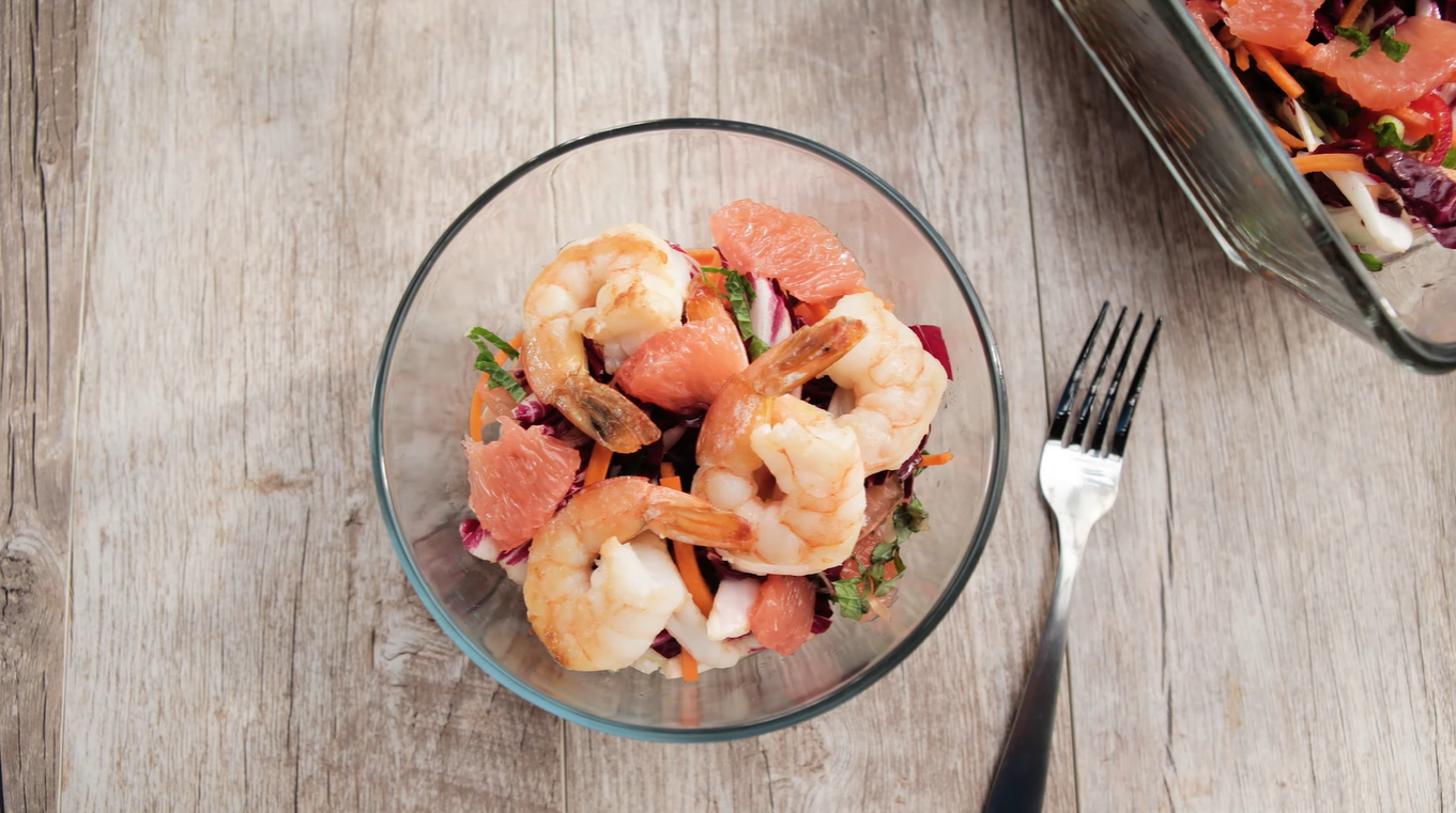Grapefruit Salad With Thai Curried Coconut Dressing