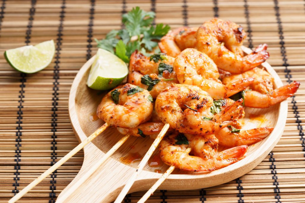 Grilled Cilantro Lime Shrimp Kebabs Recipe