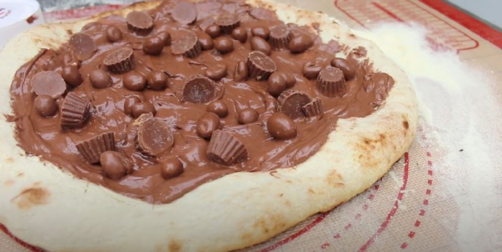Chocolate Pudding Peanut Butter Pizza Recipe