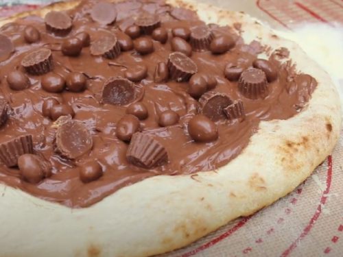 Chocolate Pudding Peanut Butter Pizza Recipe