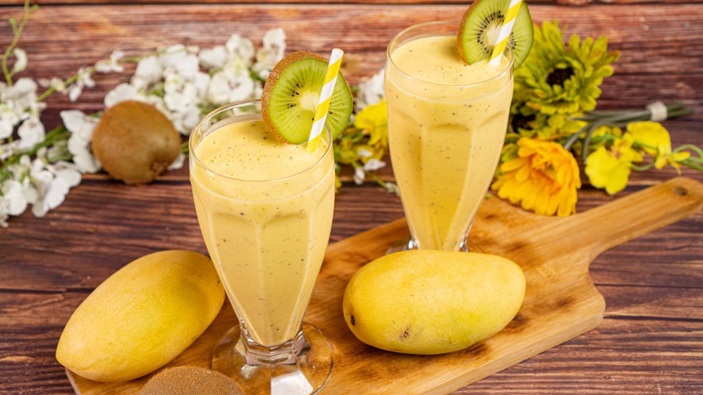 Kiwi Mango Lassi Smoothie Recipe