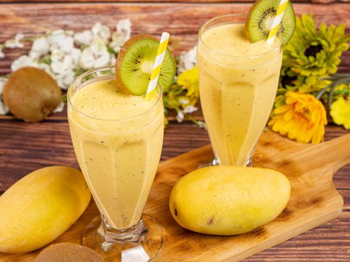 Kiwi Mango Lassi Smoothie Recipe