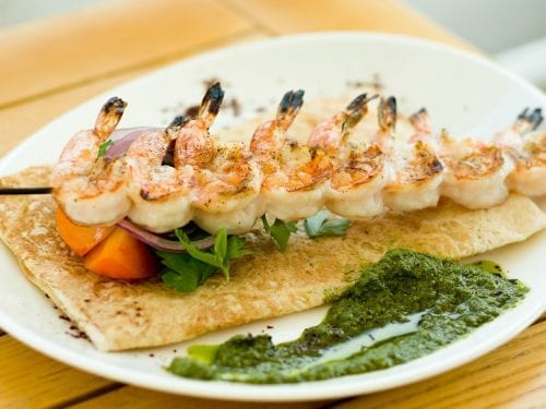 Rum Soaked Caribbean Shrimp Skewers Recipe - Grilled marinated shrimp
