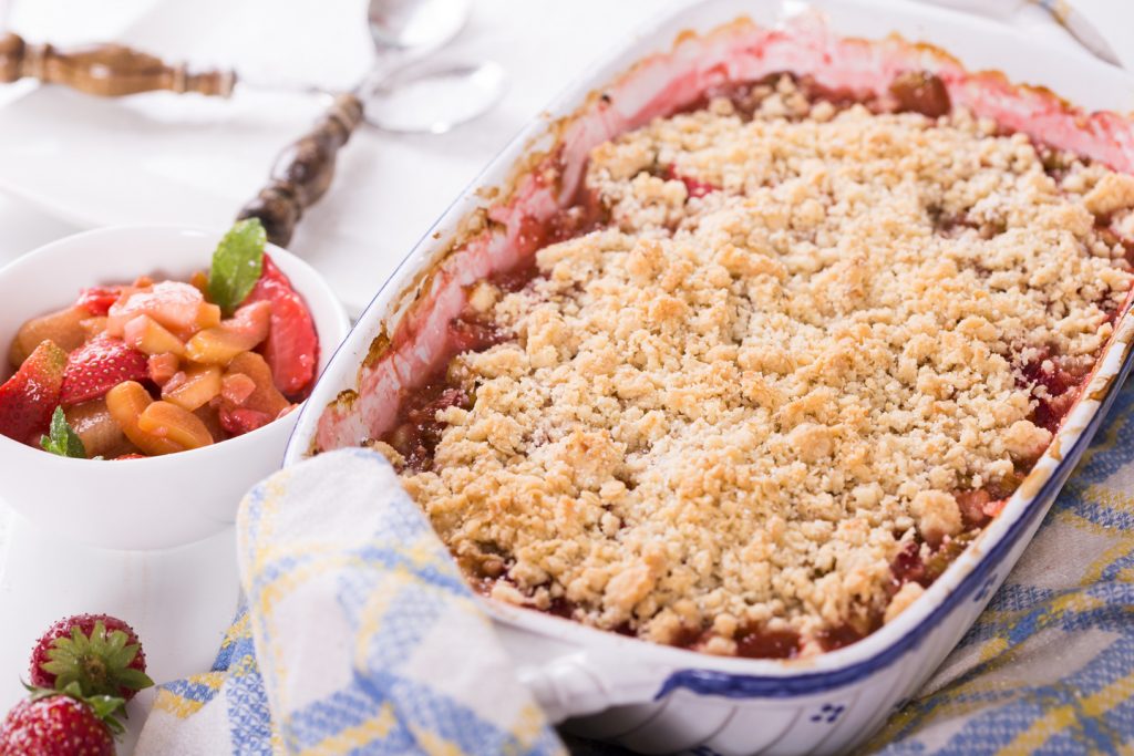 strawberry rhubarb crisp recipe