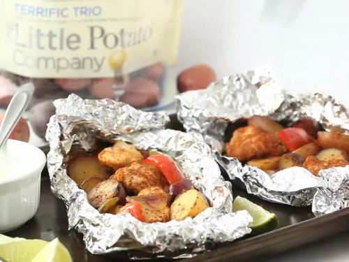 Chicken Fajita Foil Packets Recipe