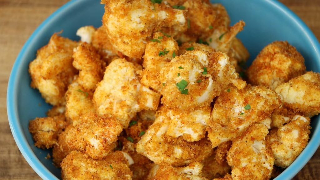 Garlic Roasted Cauliflower with Bread Crumbs Recipe