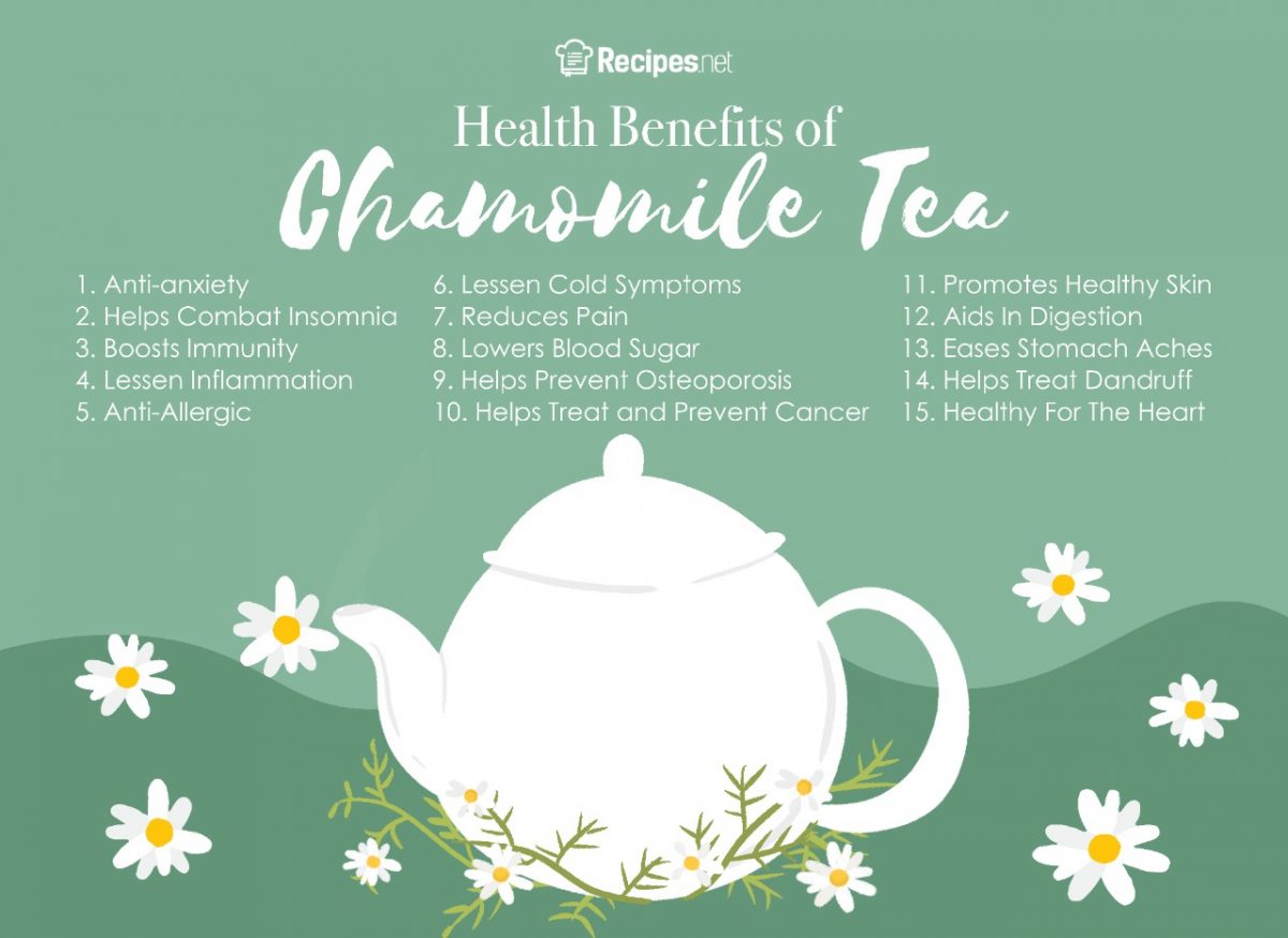15 Chamomile Tea Benefits, Side Effects & Recipes