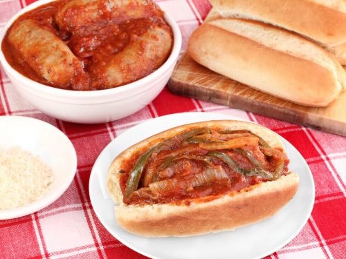 Sausage, Pepper, and Onion Sandwiches Recipe